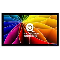QualGear 110-Inch Fixed Frame Projector Screen, 16: 9 3D High Reflective Silver at 2.5 Gain (Qg-PS-Ff6-169-110-S)