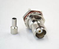 Siren TNC Female Crimp Adapter,5pack TNC Socket Jack Female PIN Plug Connector Crimp Cable end for RG188 RG178 RG316 RG174A-U RG174 LMR100A RFC100A Type Cable (Regular TNC Female)