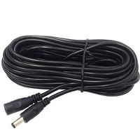 10M (32ft) DC 12V 5.5mm x 2.1mm Male to Female Power Cord Extension Cable 20AWG Cable for 5050 3528 LED Strip CCTV Security Camera