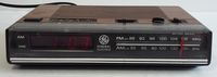 Vintage 80s GE AM/FM Digital Alarm Clock Radio Woodgrain Model 7-4624B Works!