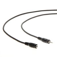 InstallerParts 2.5mm Male to Female Audio Extension Cable (6Ft) - Compatible with Headphones, Microphones, and More