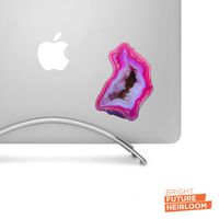 Fuchsia Druzy Geode Crystal Decal - 4" wide printed decal - For cars, trucks, SUVs and more!