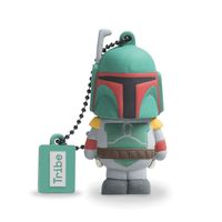 HAKKU Hair Iron Gray Tribe FET USB Flash Memory Drive Star Wars Boba Fett FD007403, Medium, Clear