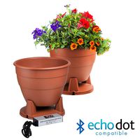 OSD Audio Bluetooth Planter Speakers - Outdoor Water Drainage Pair, Terra Cotta - BPS520