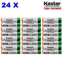 Kastar AAA 24-Pack Ni-MH 1000mAh Super High-Capacity Rechargeable Battery Pre-Charged for Panasonic HHR-4DPA HHR-55AAABU HHR-65AAABU, Out Door Solar Light, Garden Landscaping Solar Light, Path Light