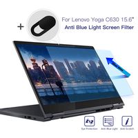 Anti Blue Light Screen Protector Filter for Lenovo Yoga C630 15.6 inch, Anti Glare Screen Filter Film Eye Protection with Webcam Cover Blue Light Blocking Screen Protector for Lenovo Yoga C630