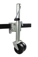 MaxxHaul  70149 26-1/2" to 38" Lift Swing Back Trailer Jack with Dual Wheels - 1500 lbs. Capacity