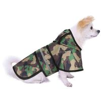 HDE Dog Raincoat Hooded Slicker Poncho for Small to X-Large Dogs and Puppies (Camo, Medium)