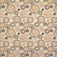 Cute Toast with Butter Kraft Present Gift Wrap Wrapping Paper