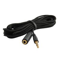 5-pack 10ft 3.5mm 1/8" Stereo Audio Aux Headphone Cable Extension Cord M to F 5X