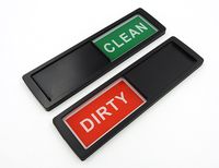 Dishwasher Clean Dirty Magnet Sign Indicator in Black for All Dishwashers. Easily Determine If Dishes Inside the Dishwasher Are Clean or Dirty by Home Medley