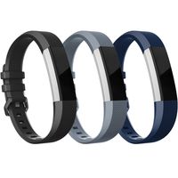 RedTaro Bands Compatible with Fitbit Alta/Alta HR Pack of 3(Black,Grey,Navy Blue) Large,Adjustable Replacement Accessory Bands/Straps for Fitbit Alta HR/Alta for Women/Men(no Fitbit Fitness Tracker)