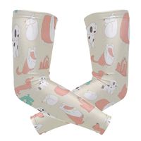 Fashion Sports Arm Supports Dachshund Stuffed Dog Vector Basketball Shooter Sleeves Sunscreen Cuff Stretched Fabric for Football, Volleyball, Baseball Protection, Youth & Adult Sizes(1 Pair)