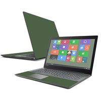 Mightyskins Skin Compatible with Lenovo Ideapad 320 15" (2017) - Solid Olive | Protective, Durable, and Unique Vinyl Decal Wrap Cover | Easy to Apply, Remove, and Change Styles | Made in The USA