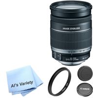 Canon EF-S 18-200mm f/3.5-5.6 IS Standard Zoom Lens Bundle (White Box, Bulk Packaging)
