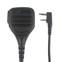 TYT Tytera Remote Speaker for MD-380 & MD-390 & Upgraded GPS MD-390 Waterproof Digital Radio, for 10-watt UV8000E High Power Two-Way Radio, for WouXun KG-D901, Black