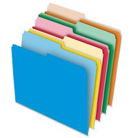 Pendaflex Stretch Tab File Folder, Letter Size, 100 per Box, Assorted Colors (54461EE)