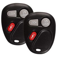 YITAMOTOR 2 Key Fob Compatible for 2001 2002 Chevy Silverado 1500 2500 3500 Chevrolet GMC Keyless Entry Remote for KOBLEAR1XT 15042968 Self-programming