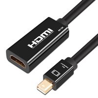 A-tech Mini Displayport (Mini Dp) to Hdmi Male Adapter Cable for Apple MacBook, MacBook Pro, MacBook Air (17cm / 0.5feet) in Abs-White (0.5ft)