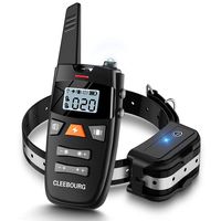 CLEEBOURG Dog Shock Collar, Remote Dog Training Collar with 3 Safe Correction Remote Training Modes, Shock, Vibration, Beep, Adjustable Collar Strap for Small Medium Large Dog
