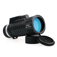 SVBONY SV42 Monocular Telescope Built-in Compass Rangefinder 8x42 BAK-4 Prism Waterproof Scope Single Hand Focus for Bird Watching Hunting Camping