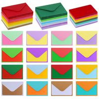 Supla 160 Sets Colorful Little Cards with Envelopes Blank Note Cards Small Notecards and Envelopes Mini Stationary Set Quick Thank You Note Lunchbox Note Gift Note Cards Business Cards Tiny Love Notes