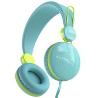 AILIHEN HD50 Kids Headphones Volume Limited Safe 85dB Wired On Ear Childrens Headsets Lightweight for Boys Girls School Airplane Travel (Blue)
