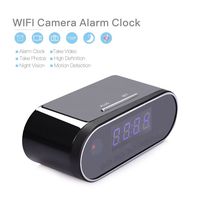 WiFi Spy Camera Night Vision Hidden Camera Clock Remote View Nanny Cam Motion Detection Security Camera Video Recorder