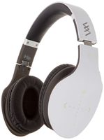 iHip Side Swipe Touch Control Wireless Bluetooth Headphones Over Ear - Foldable, Soft Memory-Protein Earmuffs, w/Built-in Mic and Wired Mode for PC/Cell Phones/TV - White - Touch Only