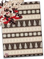 30" X 15' Fair Isle Gift Wrap Christmas