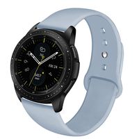 NAHAI Band Compatible with Samsung Galaxy Watch 42mm, Galaxy Watch Active, Gear Sport, 20mm Soft Silicone Replacement Strap Resistant Sport Wristbands for Women Men, Large, Light Blue