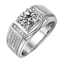 Womens Fashion Diamond Wedding Ring, Cnebo Elegant Heart Diamond CZ Zircon Ring,Couple Men Women Engagement Ring Jewelry Valentines Gift