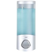 Better Living Products 76134-1 Euro Uno Shower Liquid Dispenser with Translucent Container, Satin Silver