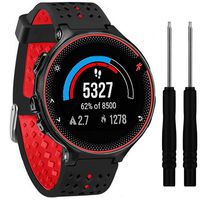 QGHXO Soft Silicone Replacement Watch Band for Garmin Forerunner 235/220/230/620/630/735 Smart Watch (No Tracker, Replacement Bands Only)