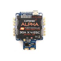 LUMENIER Alpha AIO Flight Controller (F4 FC, 4X 30A BLHeli_32 ESC, OSD, PDB, Curr) FPV Drone Racing