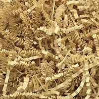 Black Cat Avenue 1 LB French Vanilla Crinkle Cut Paper Shred Filler for Gift Wrap and Basket Filler