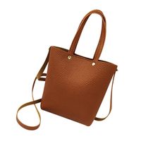 MaxFox Large Women's Leather Shoulder Bags Students Corssbody Handbag Satchels for Work Laptop & Book (Brown)