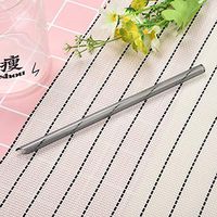 Glass Drinking Straws Shatter Resistant Extra Wide Reusable Drinking Straws Straight Glass Drinking Straws Non-Toxic, Eco-Friendly for Milkshakes, Frozen Drinks 1PC (Gray)