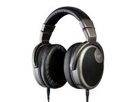 Monoprice HR-5 Wired Headphones - Black/Silver with 42mm Drivers, High Resolution Open Back, 1.3mm Cable