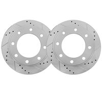 Detroit Axle - 13.03" (331mm) Drilled & Slotted FRONT Brake Rotors for 4WD Ford Excursion F-250 F-350 F-450 F-550 Super Duty