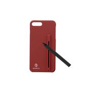 iBiopen Biostyli Case with Stylus - for iPhone 6/7/8 - Satin Finish Hard Shell Case with Built in Digital Pen for Note Taking, Drawing - No App Needed, No Bluetooth Needed (iPhone 6/7/8/ Red)