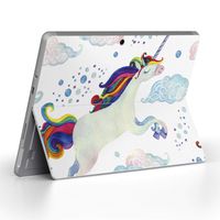 igsticker Ultra Thin Premium Protective Back Stickers Skins Universal Tablet Decal Cover for Microsoft Surface Go (2018) 011348 Pegasus　Rainbow　Colorful