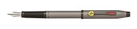 Cross Century II Collection for Scuderia Ferrari Titanium Gray Satin Lacquer w/Polished Black PVD Appointments and Medium Nib Fountain Pen