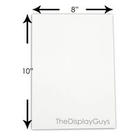 The Display Guys, Pack of 10, 8x10 Inches Picture Mat Matte Backing Boards for Framing, White Core