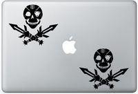 Klingon Pirate Flag FlashDecals2696 Set Of Two (2x) , Decal , Sticker , Laptop , Ipad , Car , Truck