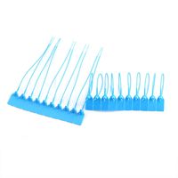 PZRT 20pcs Plastic High Security Seal Insert Adjustable Self-Locking Pull Tight Cable Ties Tags Disposable Wire Padlock for Cargo Container Seal Lock (Sky Blue)