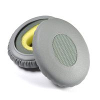 Replacement Earpad ear pad Cushions For Bose ON EAR OE2 OE2i Headphones (GREY) With IT IS Logo Headphone Cable Cord Clip