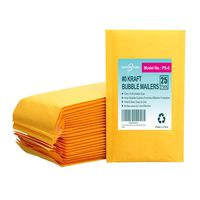 Offitecture 25pcs 6x9 Kraft Bubble Mailers #0 Padded Envelopes