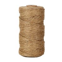 KINGLAKE 328 Feet Natural Jute Twine Best Arts Crafts Gift Twine Christmas Twine Durable Packing String for Gardening Applications