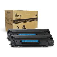 V4INK 2 Pack Compatible Toner Cartridge Replacement for Canon 128 CRG128 HP 78A CE278A for Canon D530 D550 LBP6230dw LBP6200d L190 MF4890dw MF4880dw MF4450 MF4550d MF4570dn HP P1606dn P1600 M1536dnf